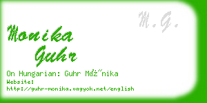 monika guhr business card